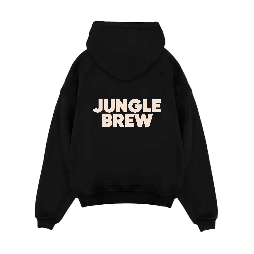 Jungle Brew Hoodie Oversized Ultra Heavy Black (French Terry)