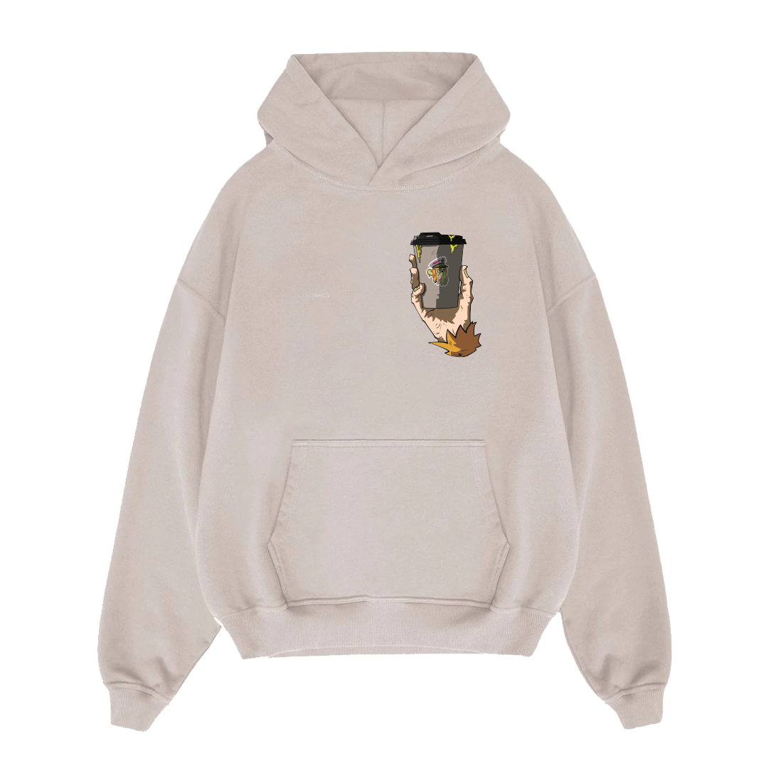 Jungle Brew Oversized Washed Cappuccino Hoodie