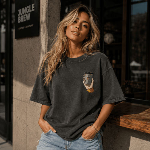 Jungle Brew Box Acid Wash T-Shirt - Jungle Brew Co.