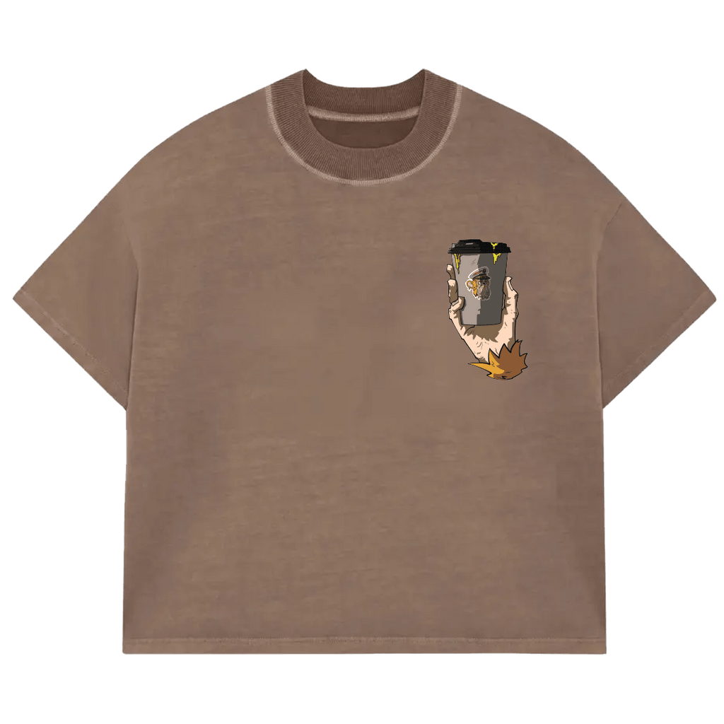 Jungle Brew Box Brown Acid Wash T-Shirt - Jungle Brew Co.