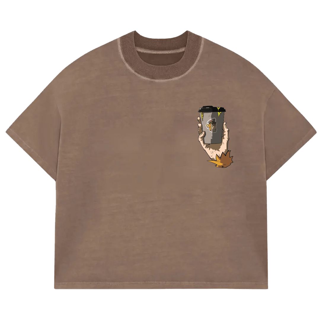 Jungle Brew Box Brown Acid Wash T-Shirt - Jungle Brew Co.