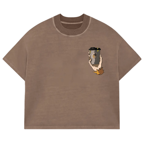 Jungle Brew Box Brown Acid Wash T-Shirt - Jungle Brew Co.