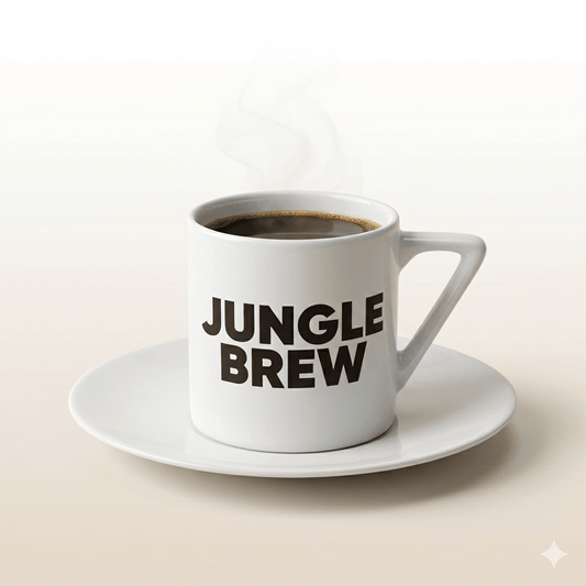 Jungle Brew Co. Espresso Cup with Saucer (90 ml) - Jungle Brew Co.