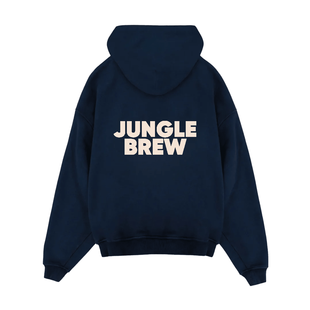 Jungle Brew Oversized Navy Hoodie - Jungle Brew Co.