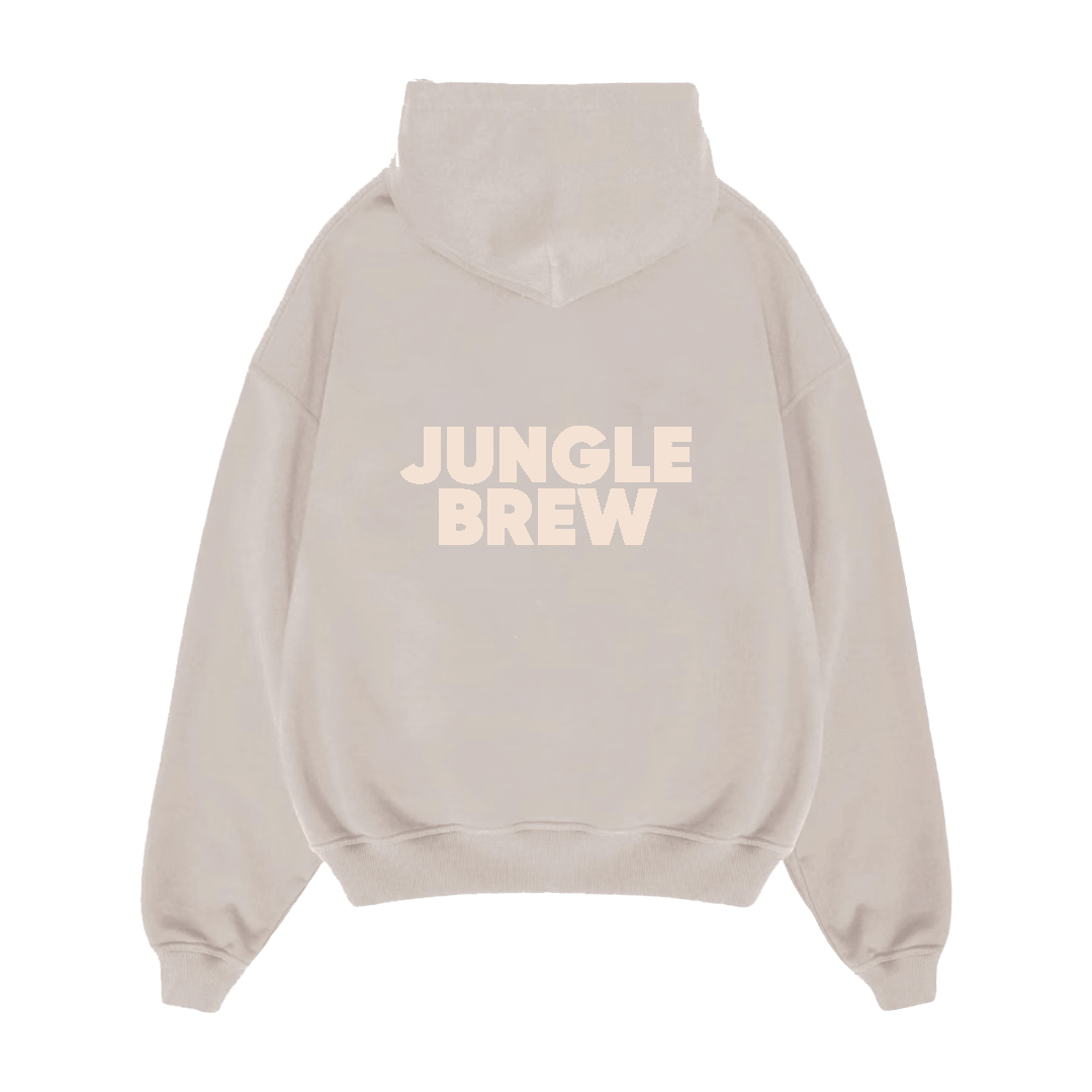 Jungle Brew Oversized Washed Cappuccino Hoodie - Jungle Brew Co.