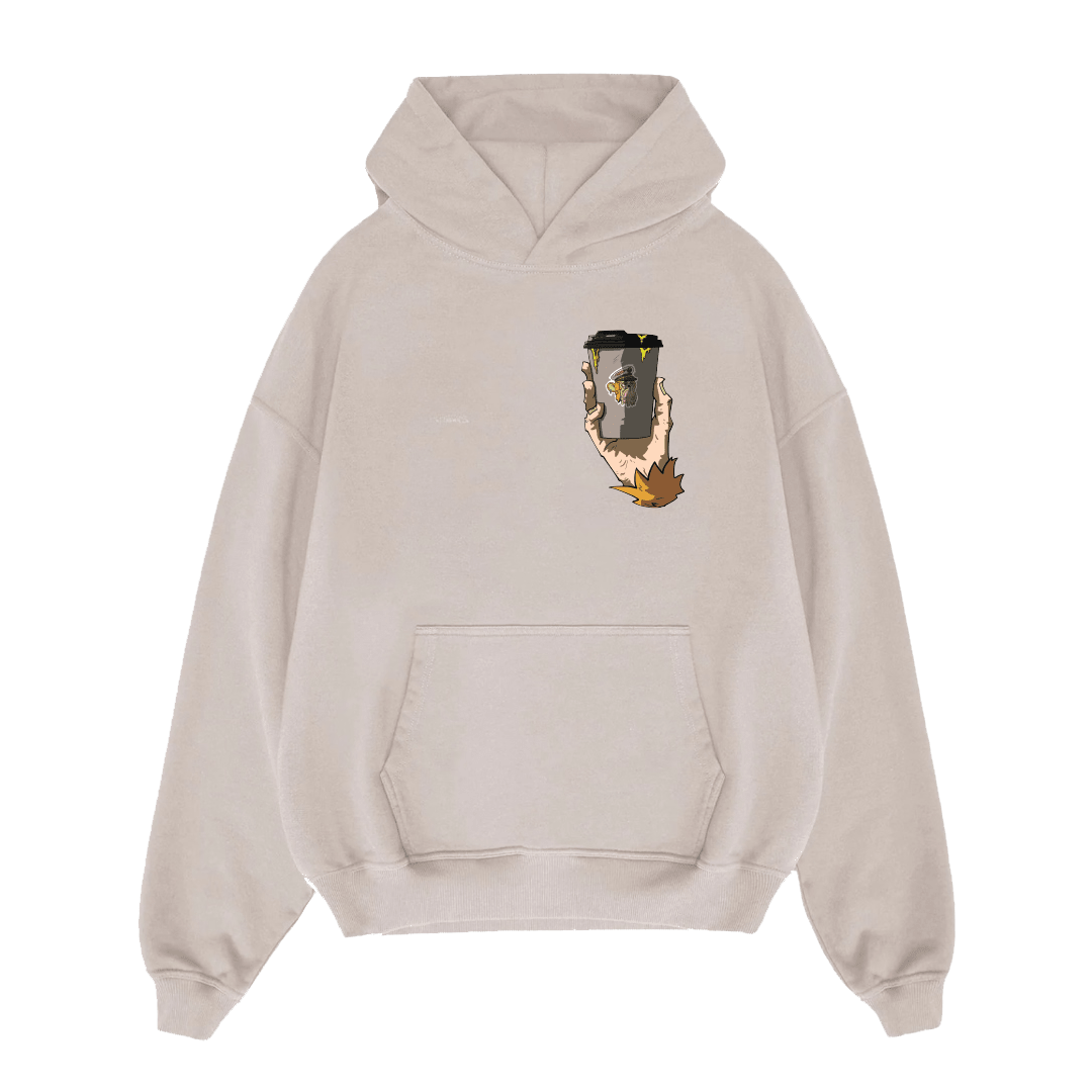 Jungle Brew Oversized Washed Cappuccino Hoodie - Jungle Brew Co.