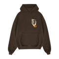 Jungle Brew Oversized Washed Brown Hoodie